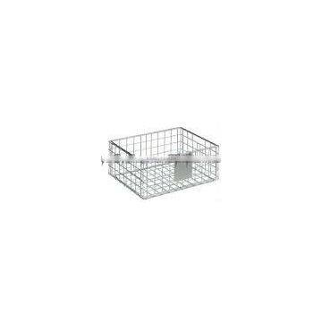 Floor standing metal wire dispaly basket