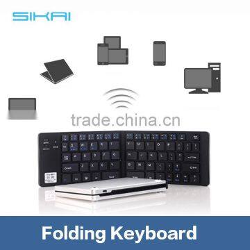 Universal Mini Wireless Bluetooth 3.0 Folding Foldable Keyboard for iPhone iPad iOS Android Smartphone Tablet Portable