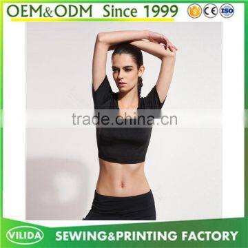 Hot sale dry fit women gym clothing, tight-fitting sport wear, womens yoga gym wear