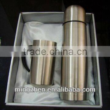 vacuum flask gift sets and coffee mug in color gift box