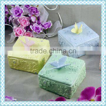 Home decoration morden custom ceramic jewelry packaging box