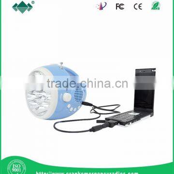 Emergency Portable Dynamo Led Flashlight With Radio