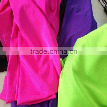 Full-dull nylon and spandex tricot fabric