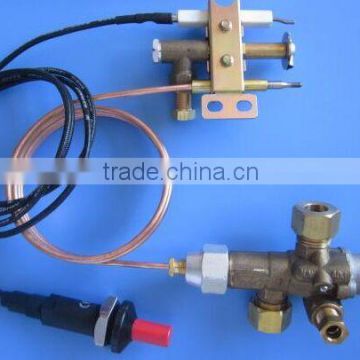 Hot sale industrial brass thermocouple gas detector with shut-off valve with pilot igniter