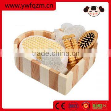 2016 hot sale customized Logo promotional wooden bath set