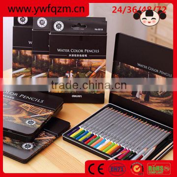 promotional 24 36 48 72 color wooden watercolor pencil set