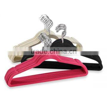 Non-Slip Velvet Clothes Hangers With Notched Frames, Suit Hanger, Flocked Hanger photo-5