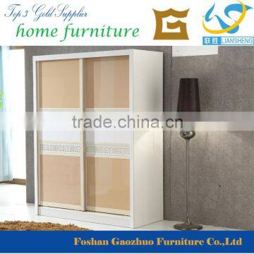 Panel bedroom furniture, wooden MDF modern design sliding wardrobe