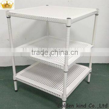 New Design Bathroom Accessories Metal Material Triple Tiers Durable Corner Shelf photo-2