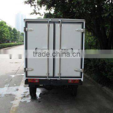 three wheel motorcycle closed cargo box/cargo three wheeler/tricycle