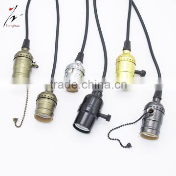 High Quality Edison Lamp Holder Pendant Light E26 E27 Socket Lamp Base with /without Switch 110v 220v