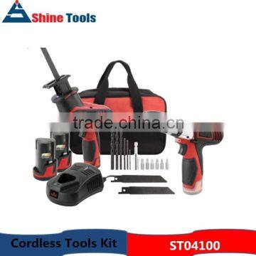 2pcs mechanical impact power works cordless tools set