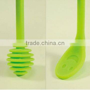 FDA&LFGB Approved Food Grade Silicone Honey Spoon photo-2