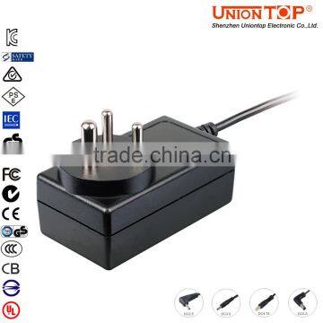 Multiple Plug Universal 12V 3A Power Adapter CE FCC RoHS Certificated