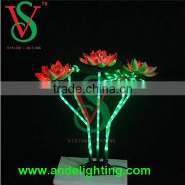 Lotus Flower Colorful Night light LED Christmas light whole sale christmas led flower light