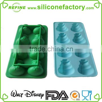 2015 BPA free Eco-friendly Christmas Lastest Design Silicone Ice Cube Tray