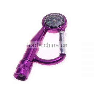 aluminium carabiner led flashlight