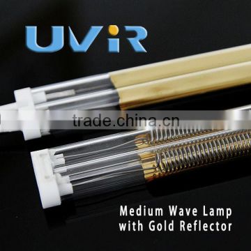 415V 1800W twin tube 15*33mm gold reflector medium wave IR emitter Heidelberg printing machines MO HMO-MW-B 53.170.1411