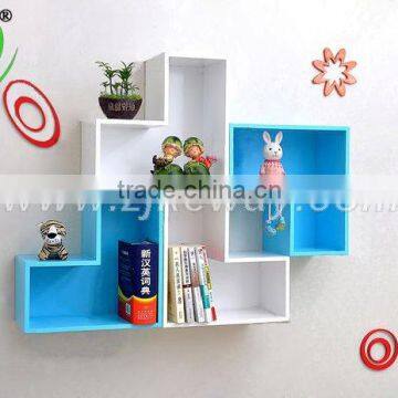 white/blue/black/red wooden cube shelf /bookcases