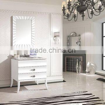 Modern single sink bathroom vanity furniture solid wood fashion Cabinet WTS857