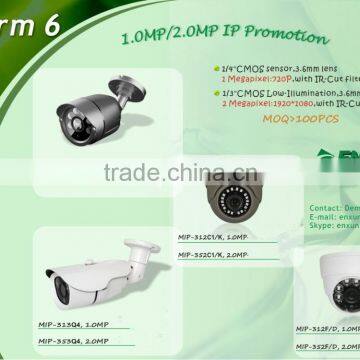 Promotion Cheaper 720P/1080P outdoor/ indoor HD CCTV IP Cameras