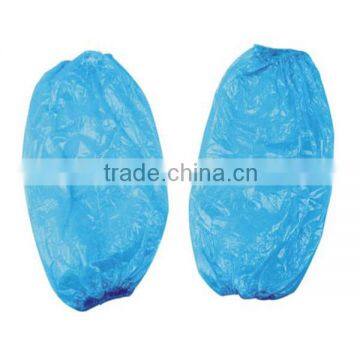 Disposable LDPE sleeve covers blue/white for catering/surgical