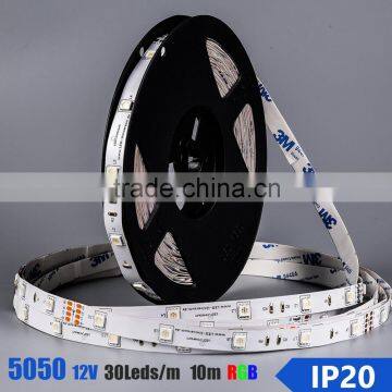 12volt stickable 5050 rgb led strip remote control