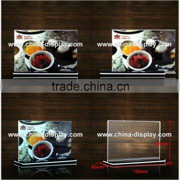 L / Tshape Acrylic Sign Holder a5 Size Acrylic Menu Holder photo-5