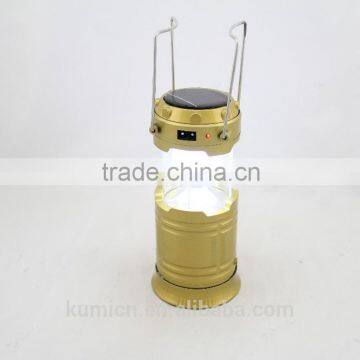 5*0.5W LED STRETCH rechargeable solar camping lantern KM-5601