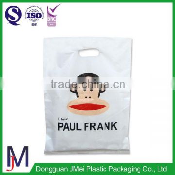 Modern design new style pe die cut plastic shopping bags