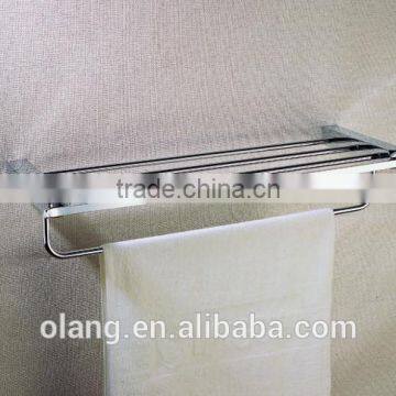 Foshan wall mounted towel shelf brass material chrome plated