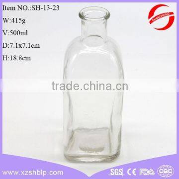 Hot Sale Square Shaped Empty Aroma Reed Diffuser Glass Bottles With Cork Decorative Glass Jar for Home photo-6