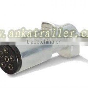 Heavy Round 6 Core Metal Trailer Plug