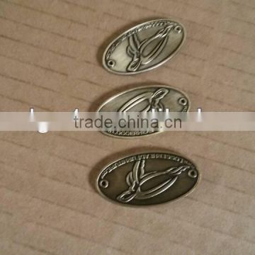 3D effect brass tag