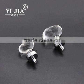 1 1/4 Inch Clear Zinc Alloy Polished Chrome Crystal Knob photo-4