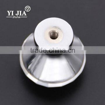 Chrome Base Clear Brass Accessories Drawer Pulls Cupboard Handle Knob photo-4