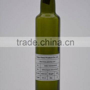 round long neck cooking oil glass bottle
