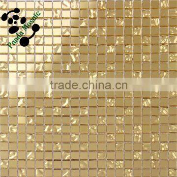 SMG13 Luxury wall tiles 3D Handcraft mosaic Goldfoil glass mosaic