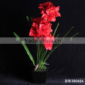 Artificial Handmade Flowers Potted Amaryllis