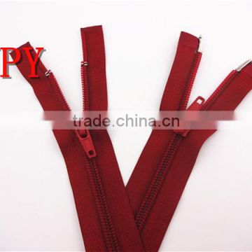 hot zipper!5# nylon zipper with two way sliders