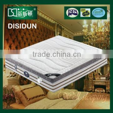 5 Star hotel natural latex bed mattress, Hilton hotel mattress bed