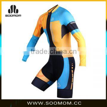 2016 New Men's Super Fit OEM ODM Long Sleeve Pro TT Suit Skinsuit Cycling Kit for Club Team and Professional Team photo-3