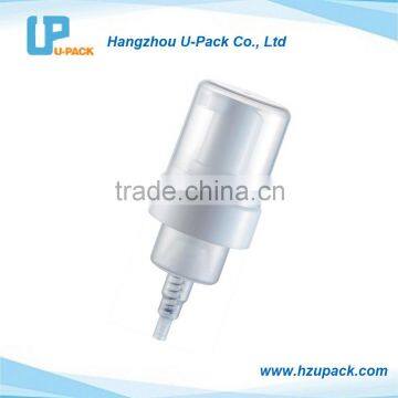 28mm, 32mm, 40mm, 42mm Natural color plastic foam pump dispenser with overcap