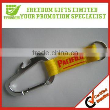 Promotion Fashion Short Carabiner Bottle Opener Keychain