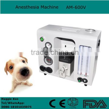 New Portable Veterinary/Vet Anesthesia Machine anaesthesia apparatus AM-600V with Evaporator by CE ISO approved