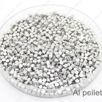 Factory price 6*6mm 99.999% Al pellets 5N Aluminum particles