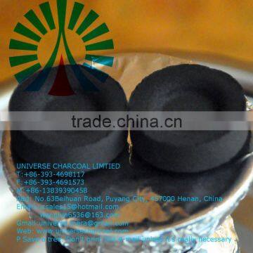 round tablet shisha charcoal