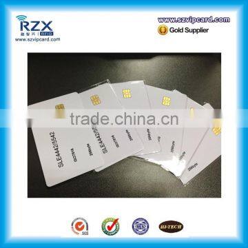 CR80 plastic blank contact SLE4442 chip smart card