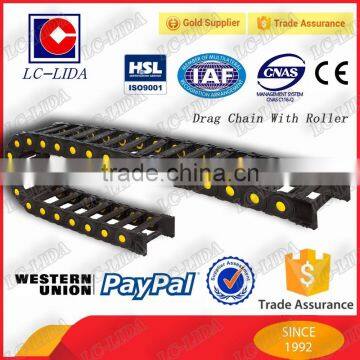 bridge type & fully enclosed Type and Plastic Material drag chain