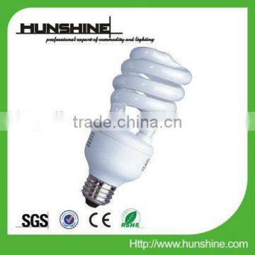 15w 20w 25w half spiral cfl t3 energy saving bulb